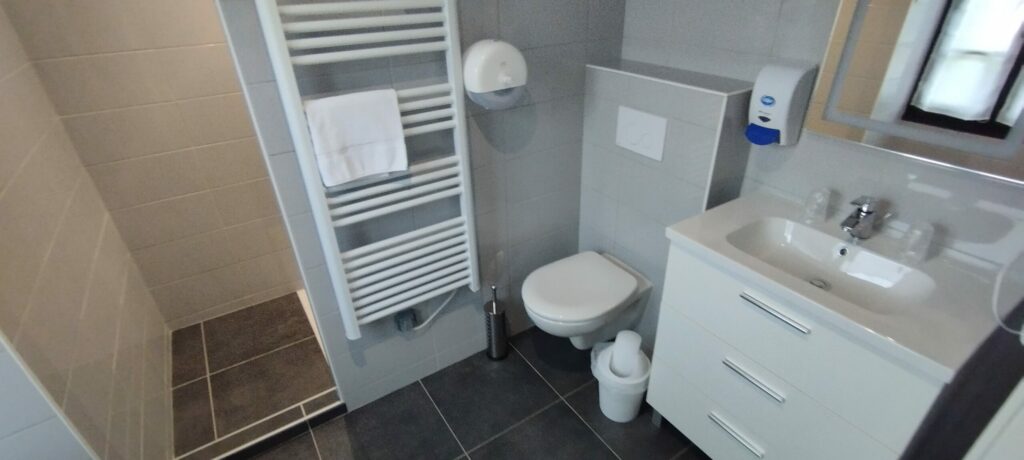 Salle d'eau chambre double hôtel de la Gare